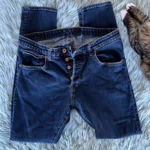 H&M Button Fly Skinny Jeans, Size 36